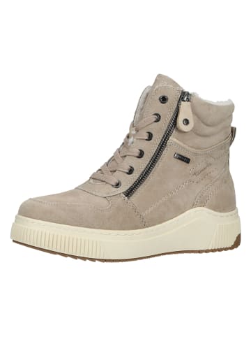 Tamaris Leder-Boots in Beige