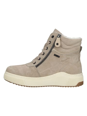 Tamaris Leder-Boots in Beige