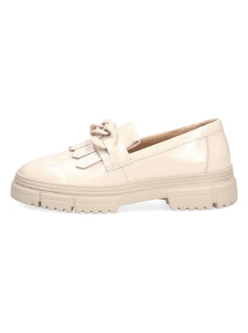 Caprice Leren mocassins crème