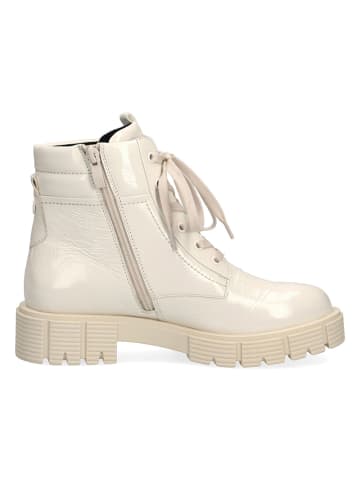 Caprice Leder-Boots in Creme