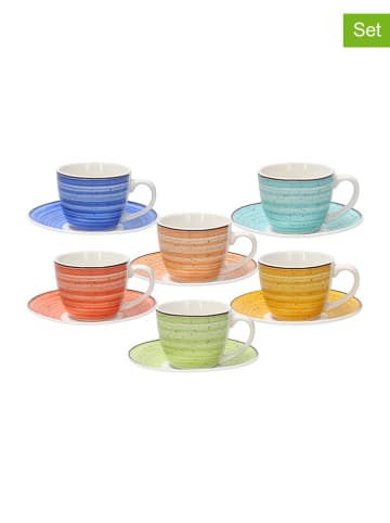 Tognana 6-delige set: koppen "Iris Kaleido" meerkleurig