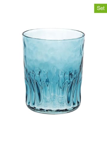 Andrea Fontebasso 1760 6-delige set: glazen "Serena" lichtblauw - 320 ml