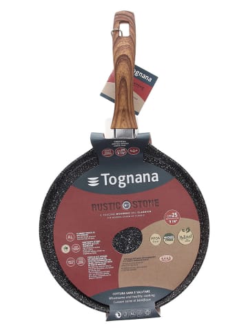 Tognana Braadpan "Rustic" rood - Ø 25 cm
