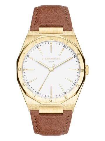 Liebeskind Quarzuhr in Camel/ Gold