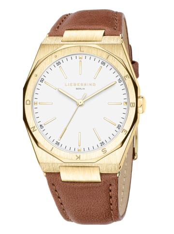 Liebeskind Quarzuhr in Camel/ Gold