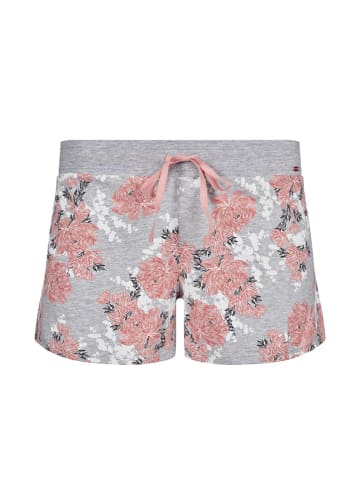 Skiny Pyjama-Shorts in Grau/ Rosa