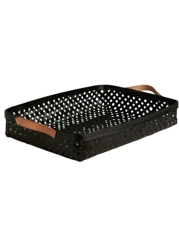 OYOY living design Aufbewahrungskorb "Sporta" in Schwarz - (B)42 x (H)6 x (T)28 cm