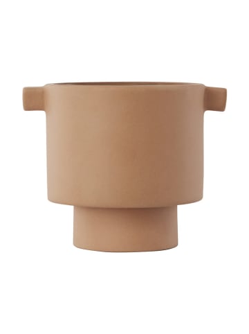 OYOY living design Blumentopf "Inka Kana" in Hellbraun - (H)10,5 x Ø 10,5 cm