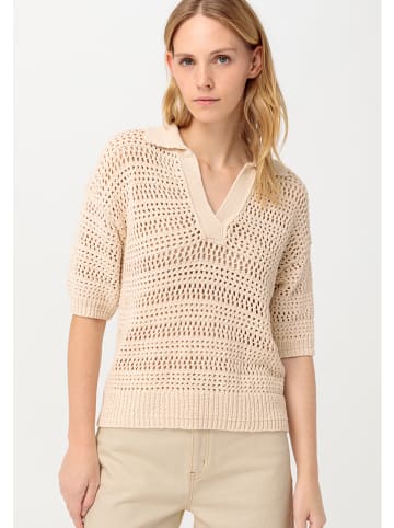 Hessnatur Sweter w kolorze beżowym