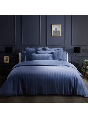 maison héritage PARIS Satin-Bettwäsche-Set in Blau