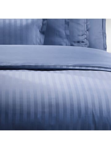 maison héritage PARIS Satin-Bettwäsche-Set in Blau