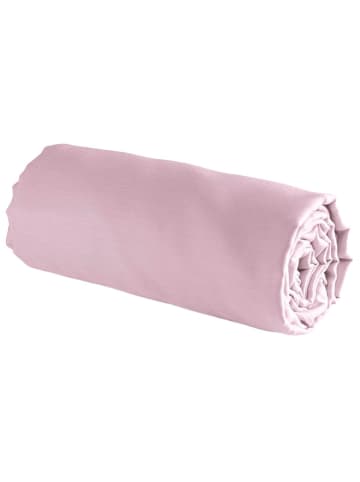 maison héritage PARIS Satynowe prześcieradło w kolorze jasnoróżowym na gumce