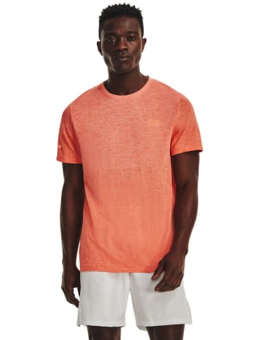 Under Armour Koszulka "Seamless Stride" w kolorze pomarańczowym do biegania