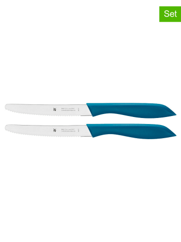 WMF 2er-Set: Vespermesser in Blau - (L)23 cm