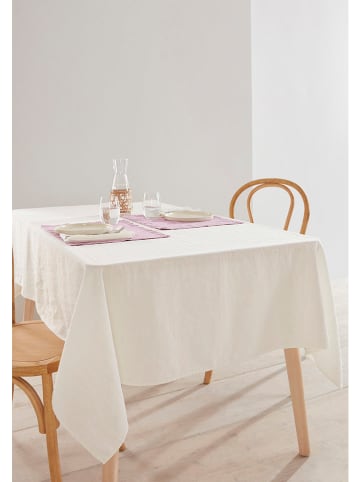 Hessnatur Leinen-Tischdecke in Weiß