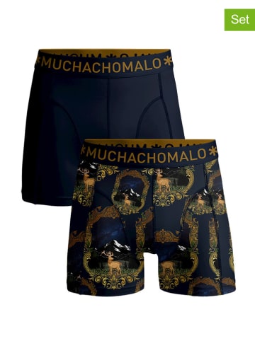 Muchachomalo 2er-Set: Boxershorts in Dunkelblau