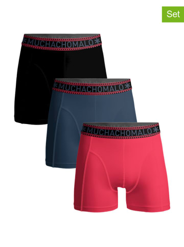 Muchachomalo 3-delige set: boxershorts zwart/donkerblauw/rood