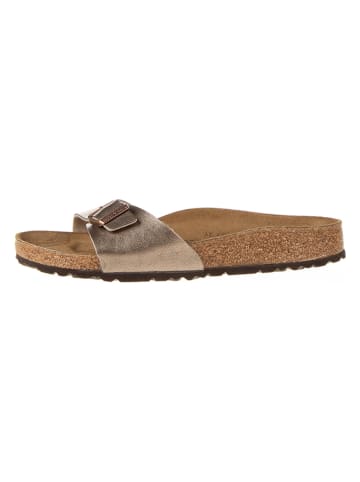 Birkenstock Klapki w kolorze złotym