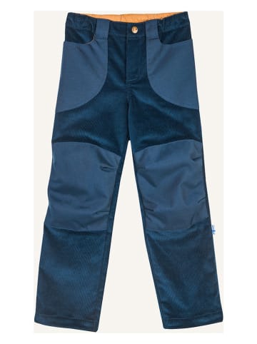 finkid Funkcyjne spodnie sztruksowe w kolorze granatowym
