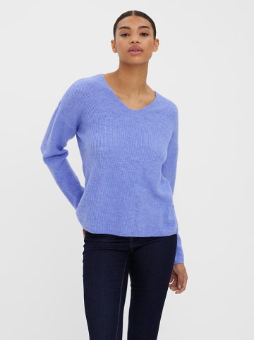 Vero Moda Sweter "Crewlefile" w kolorze niebieskim