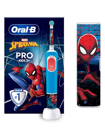 Oral-B Elektr. Zahnbürste "Vitality Pro 103 Spiderman" in Blau/ Rot