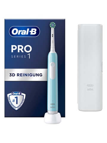 Oral-B Elektr. Zahnbürste "Pro1 Cross Action" in Hellblau