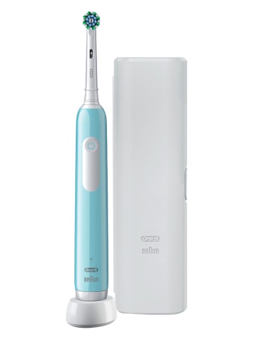 Oral-B Elektr. Zahnbürste "Oral-B Pro1 Cross Action" in Hellblau