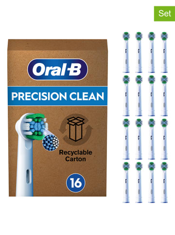 Oral-B 16er-Set: Ersatz-Bürstenköpfe "Pro Precision Clean" in Weiß