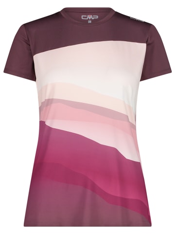 CMP Koszulka funkcyjna w kolorze różowo-bordowym