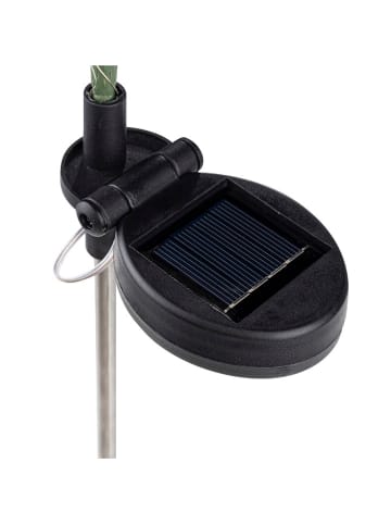 Profigarden Solarna lampa ogrodowa LED w kolorze czarnym na trzonku - wys. 65 x Ø 16 cm