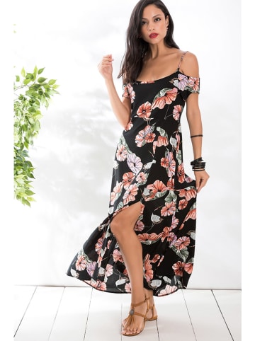 Milan Kiss Kleid in Schwarz/ Apricot