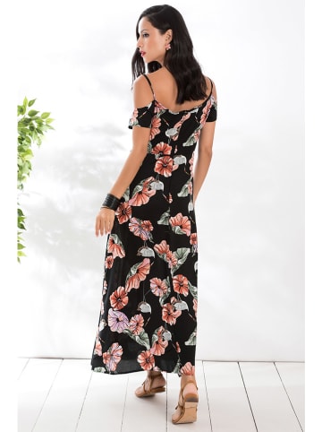 Milan Kiss Kleid in Schwarz/ Apricot