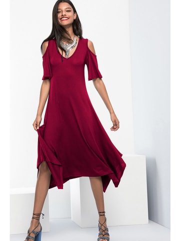 Milan Kiss Kleid in Bordeaux