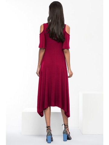Milan Kiss Kleid in Bordeaux