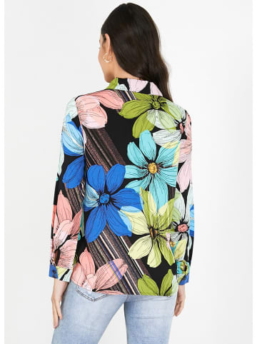 Milan Kiss Bluse in Schwarz/ Bunt
