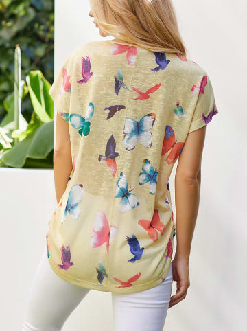 Milan Kiss Shirt in Gelb/ Bunt