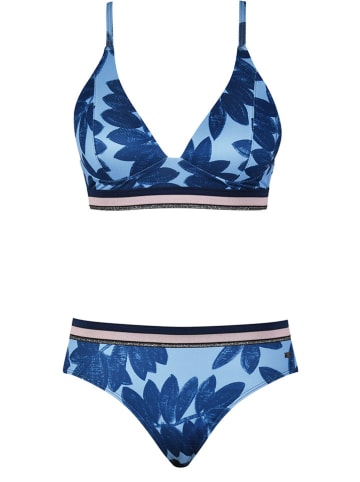 Naturana Bikini-Oberteil in Blau