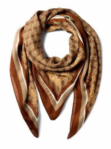 Guess Sjaal lichtbruin/bruin - (L)120 x (B)120 cm