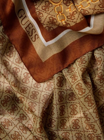 Guess Sjaal lichtbruin/bruin - (L)120 x (B)120 cm