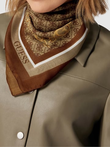 Guess Chusta w kolorze brązowym - 120 x 120 cm
