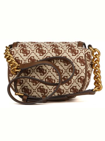 Guess Umhängetasche in Beige/ Braun - (B)18 x (H)14 x (T)6 cm