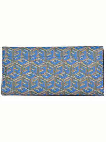 Guess Geldbörse in Blau/ Beige - (B)20 x (H)10 x (T)2 cm