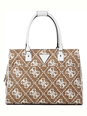 Guess Shopper lichtbruin/wit - (B)45,4 x (H)32 x (D)19 cm