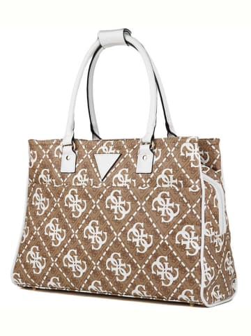 Guess Shopper lichtbruin/wit - (B)45,4 x (H)32 x (D)19 cm