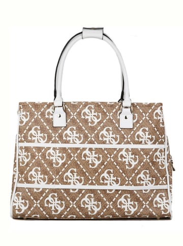 Guess Shopper lichtbruin/wit - (B)45,4 x (H)32 x (D)19 cm