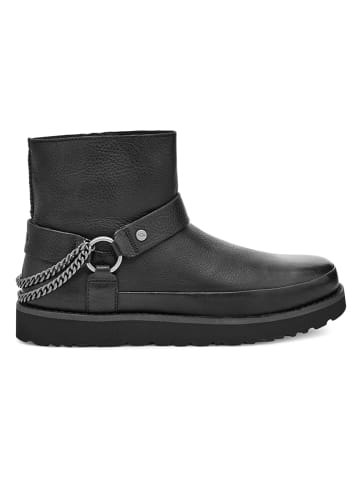 UGG Boots met lamsvacht "Classic Mini Deconstructed" zwart