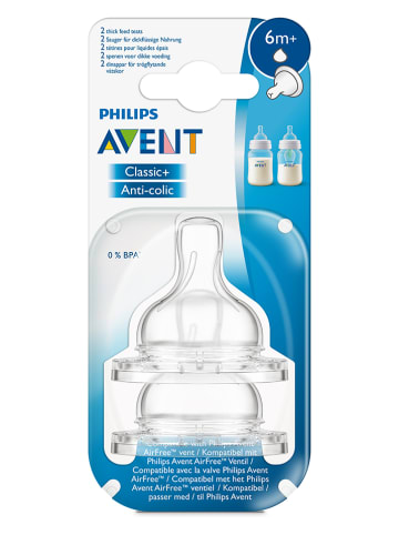 Philips Avent Speen "Anti-Colic Klassiek+" transparant - vanaf 6 maanden