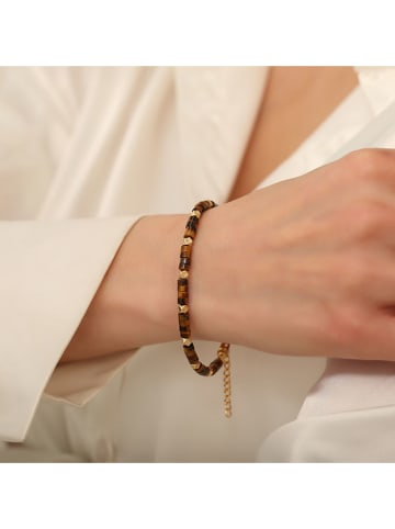 WOOW Vergulde armband met edelstenen