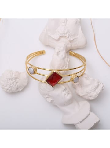 WOOW Vergulde armband met edelstenen