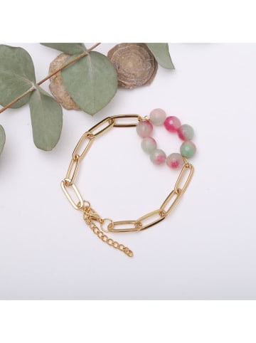 Madame Vogue Vergulde armband met edelstenen